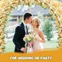 12 Bundles Fake Artificial Peonies Silk Flowers Fake Peony Bouquet Faux Peonies Flowers Bulk for Decoration Florals Arrangements Wedding Home Party Table (Champagne)