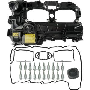 N20 Engine Valve Cover Kit with Gasket, Bolts & Oil Filler Cap Compatible with 2012-2018 BMW 228i 320i 328i 328i GT xDrive 428i 528i X1 X3 X4 X5 Z4 L4 2.0L Replaces# 11127588412 264-517