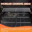 Grill Warming Rack for Weber Spirit Grill 69866 Warming Rack Spirit I & Spirit II 200 Series, with Up Front Controls (2013 - Newer)21.5 '' Stainless Steel Grill Upper Rack for Weber 7640/69866