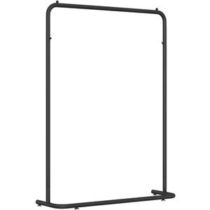 Garment Rack Modern Freestanding Clothes Hanging Rail, U-Shaped Base Clothing Rack, Metal Clothing Display Stand, Space Saving Coat Rack for Bedrooms and Boutiques(Size:100X40X160CM,Color:Black)