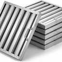 NOOTA Pack of 6 Hood Filters 15.5W×19.5H Inch，Commercial Hood Filters