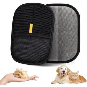 VerdeVilla Pet Hair Remover, Electrostatic Pet Hair Removal Gloves, Reusable Cat & Dog Hair Remover for Couch, Furniture, Carpet, Car Seat, Upgraded Animal Fur Removal Tool, Cat Grooming Gloves-1 PCS