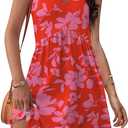 XIEERDUO Summer Dresses for Women 2026 Casual Classy Dress V Neck Swimsuit Coverups Fashion Clothing (M)