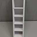 Jetec Wooden Pencil Pen Holder for Desk 6 Compartments Wood Office Desk Organizers for Countertop Adjustable Makeup Brush Organizer Silverware Caddy for Party, Home, Art Supplies(White)