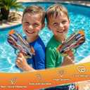 4 Pack Water Gun for Kids Adults, Watercolor Squirt Gun with Trigger, Long Range Water Pistol, Super Water Blaster Soaker Toys for Outdoor Play, Pool, Beach, Yard, Summer Party