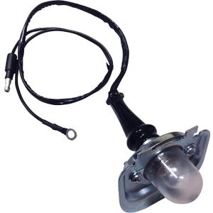 SoLMANi 1966-77 Classic Ford Bronco License Plate Bulb Housing with Lens & Wiring Pigtail