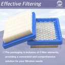 2 PCS 853333T Air Filter Elements for Mercury 115 135 150 175 200 225 HP Outboard Engines 18-7997 35-853333