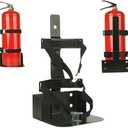 Fire Extinguisher Mount,Heavy Duty Vehicle Bracket Compatible with 20lb ABC, 10lb CO2 or a 15lb CO2 Fire Extinguishers (Black)