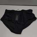 Tempt Me Women Bikini Bottoms Mid Waist Bathing Suit Swimsuit Ruched Swim Bottom XL