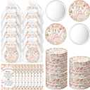 36 Sets Baby Shower Favors Bulk Small Compact Mirrors with Thank You Cards Organza Bags Mini Pocket Makeup Mirrors Return Gift for Guests Girl Boy Wedding Gender Reveal Party(It's A Girl)