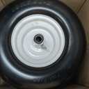 2 Pcs 13x6.50-6nhs Flat Free Zero Turn Lawn Mower Tire and Wheel