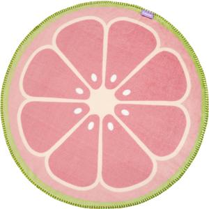 Lesure Puppy Blankets for Small Dogs - Calming Fruit Blanket for Pet, Cute Soft Cozy Fruit Pattern Round Blankets for Dog Gift, 350GSM Flannel Pet Throw Blanket for Puppy, 30"x30", Red