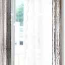 AAZZKANG Rustic Wall Mirror Rectangle Wood Framed Mirrors Large 20"x16" Decorative for Bedroom Bathroom Living Room Farmhouse Home Entryway Hanging White