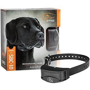 SportDOG Brand NoBark 10 Collar, Dog Bark Collars, Rechargeable, Programmable Bark Collar, Silent Partner Technology, Two Modes of Operation, Waterproof Collar (Black)