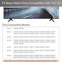 Base Stand and Remote Control Compatible with All TCL Roku TV & Players, Stand Legs for TCL Roku TV Legs 28" 32" 40" 43" 49" 50" 55"