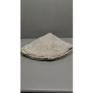 30-inch Round Bathroom Rugs, Extra Soft and Absorbent Chenille Bath Rugs, Quick Dry Machine Washable Bath Mats for Bathroom Floor, Tub and Shower, Home Decor Accessories, Ivory