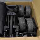 150L Collapsible Wagons Carts Foldable, 420LBS Heavy Duty Folding Beach Cart with Big All-Terrain Wheels, Portable Utility Wagon for Grocery, Shopping, Garden, Sports, Camping, Black