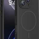 Miracase Magnetic for iPhone 16 Pro Case, [Soft Anti-Scratch Microfiber Lining], Compatible with MagSafe, Liquid Silicone Case Shockproof Drop Protection Phone Case for 16 Pro,Black