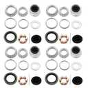 4 Sets 3500lb Trailer Bearing Kit L68149 L44649 Trailer Axle Kit,Boat Trailer Bearing Kit 171255TB Seal Fits for 1-3/8'' to 1-1/16'' Trailer Wheel Bearings 1.98" Dust Caps and Rubber Plugs Cotter Pins