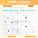 5 x Planner 2025-2026,Academic Year Weekly and Monthly Calender Planner, July 2025 - June 2026,Spiral Notebook A5 (6.3" x 8.5") Perfect for Teacher, Student,Office,School Supplies (Oranger)