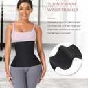FeelinGirl Waist Trainer for Women Bandage Wrap Trimmer Belt Long Torso Tummy Wraps Belly Body Shaper Waist Trimmer Belt, One Size