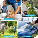 Garden Hose, Non-Expandable Water Hose 50 ft, Flexible, Kink & Leak Proof Water Pipe with 10-Function Spray Nozzle, Lightweight Outdoor Hose for Yard, Lawn, Car Wash, RV and Home Use