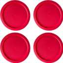 Replacement Lids for Pyrex 4-Cup Glass Food Storage Container Bowls, 6-Inch Plastic Round Lids Covers fits Pyrex 7201-PC, Airtight & Leakproof (4-Pack, Red)