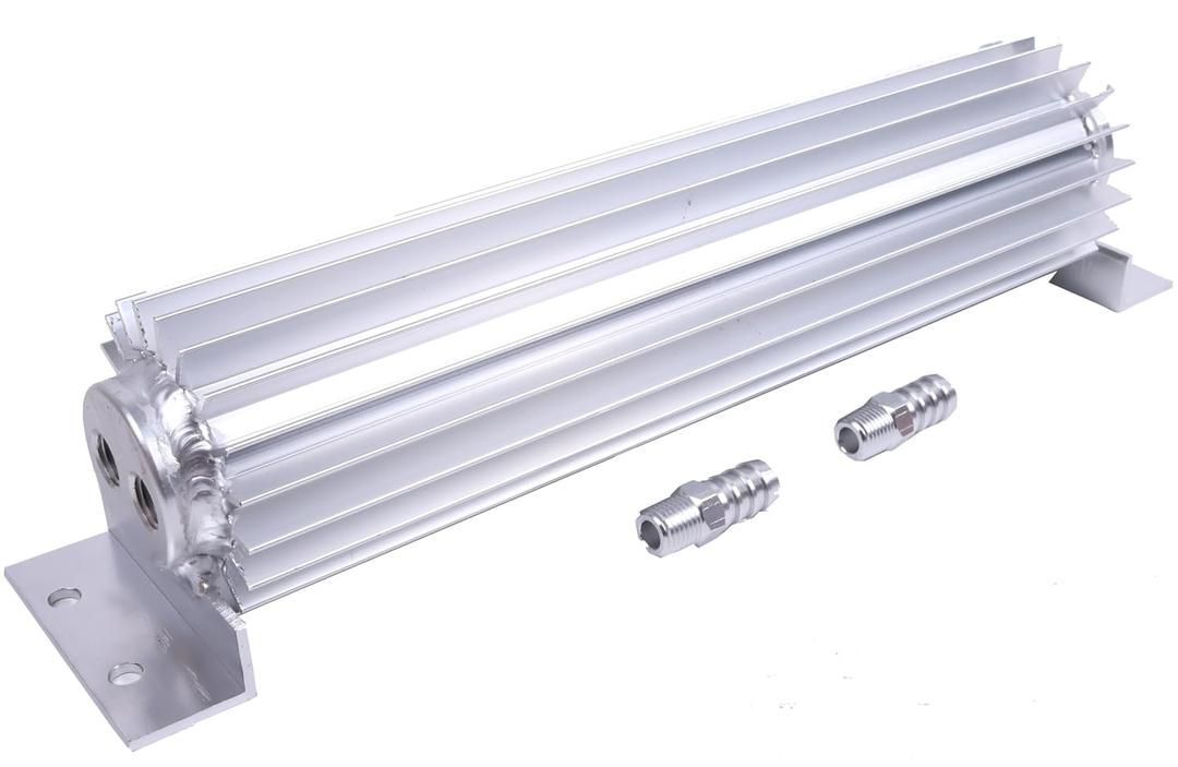 Dual Pass Aluminum Heat Sink Cooler Compatible with Fuel Power Steering Cool Engine Oil Transmission Fluid 13260