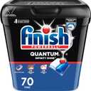 Finish Quantum Infinity Shine Dishwasher Pods, No Pre-Rinse Dishwasher Detergent Soap Removes 24HR Dried-On Stain and Grease, Leaving a Virtually Spotless Shine, 70 Count