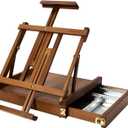 MEEDEN Portable Tabletop Easel for Painting: Artist Sketchbox, Table Easel with 1 Drawer