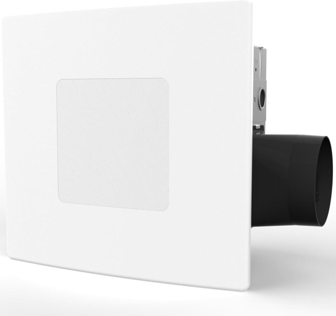 Bathroom Exhaust Fan with 5-CCT Dimmable LED Light, 110 CFM, Quiet 1.2 Sones, Retrofit No-Screw Roomside Installation, Energy Star, BEL110