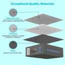 Premium Bed Sheet Organizer Set (4-Pack, Elegant Gray) - Ideal Storage for Closet, Under Bed, Linens - Neatly Organize Clothing, Pillows, Throws, Bedding, Ensuring Tidy Bedroom.