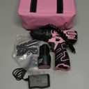 COMOWARE Pink Cordless Drill Set for Women, 12V Lightweight Electric Screwdriver with 3/8" Keyless Chuck, 1.5Ah Battery - Portable Power Drill Kit with Pink Tool Bag for Home DIY Projects