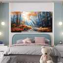 Forest Wall Art Prints Large Canvas Wall Art Decor For Living Room 29"X58"
