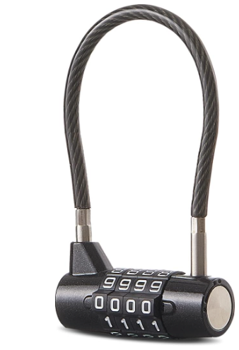 EASTDEER Combination Lock Cable Lock with 4 Digits Cabinet Lock with 3.5" Cable Length Twist 3.5" Length Durable Cable Ideal for lockers, Gym, Toolbox, Case Small Size Short Cable (3.5")