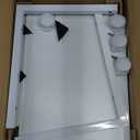 Side Table,C Table with 2-Tier Storage Shelf, End Table with a Storage Bag, Sofa Table with Wheels for Living Room, Bedroom, Office, Bathroom, White