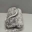 OLANLY Bathroom Rug Set 2 Piece, Soft Absorbent Microfiber Bath Mats and U-Shaped Contour Toilet Rug, Non-Slip, Machine Wash Dry, Plush Shaggy Bath Mats for Bathroom (24"x16"+24"x20", Grey)