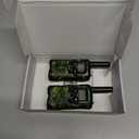 Walkie Talkies for Kids 22 Channel 2 Way Radio 3 Miles Long Range Handheld Walkie Talkies Durable Toy Best Birthday Gifts for 6 Year Old Boys and Girls fit Adventure Game Camping (Green Camo 1)