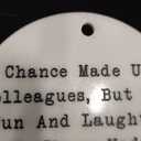 FUGWN Coworker Ornament, Coworker Friend Gifts for Women Hanging Ornaments for Christmas Tree Party Holiday Decorations, Work Bestie Friends Gifts Decorative Ornaments Keepsake