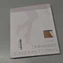 2 Pairs Compression Pantyhose for Women, 10-15mmHg High Waist Compression Stockings, 30D Shaping Tights For women (Large, Natural)