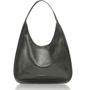 NEWBELLA Hobo Purse, PU Leather Shoulder Bag, Tote Handbag for Work and Travel (Green)