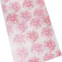 888 Display USA, Inc 200 pcs 6" x 9" Flower Paper Gift Bags Shopping Sales Tote Bags White with Pink Red Flower Design (1 Count (Pack of 200))