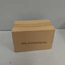 Brigii Ice Cube Tray with Lid&Bin, Ice Cube Mold with 56 Cubes, Stackable Ice Trays for Freezer with Easy-Release Silicone Bottom, for Drinks, Coffee, cocktail (Orange)