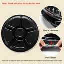mwellewm 10 Pcs Round Plastic Appetizer Tray with Lid Divided Serving Tray, Disposable Food Storage Containers, Plastic Tray Storage, Kids Snack, Fruit Platter Vegetable Trays for Party and Buffet