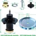 539131898 Spindle Assembly with Pulley for Husqvarna 61" Mowers | Replace Husqvarna 539131898, 539113300 Pulley for Husqvarna MZ61 MZT61 MZ6128 FD 61 MZ 6128 ZT MZT 61 BF Dixon Ultra 61 Deck