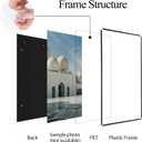 Lavezee 16x24 Poster Frame Black, 6 Packs Lightweight 16 x 24 Poster Frames for Wall Mounting, Display 16 by 24 Pictures, Posters & Art Prints Vertically or Horizontally
