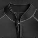 Hevto Men Wetsuits 3/2mm Neoprene Wet Suit Back Front Zip in Cold Water for Surfing Swimming Diving, L, M2-3/2mm-Front Zip-Black