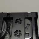 Elevated Dog Bowls, Raised Bowl with 2 Stainless Steel Food Bowls, Dog Bowls Stand Adjusts to 5 Heights 2.95", 8.46", 9.65", 10.82", 12.01" for Small Medium Large Cats Pets,Black