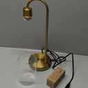 Bedside Lamps Set of 2, Gold Touch Table Lamp with USB C+A Ports, 3 Way Dimmable Bedroom Lamps with Glass Shade, Brass Nightstand Lamp for Bedroom Living Room, 2 LED Bulbs Included