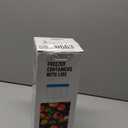 [32 oz 6 Pack] Food Storage Freezer Containers Clear bottom With blue Twist Top Lids Reusable, Plastic Airtight Meal Prep Containers BPA Free | Stackable | Leakproof | Microwave/Dishwasher Safe